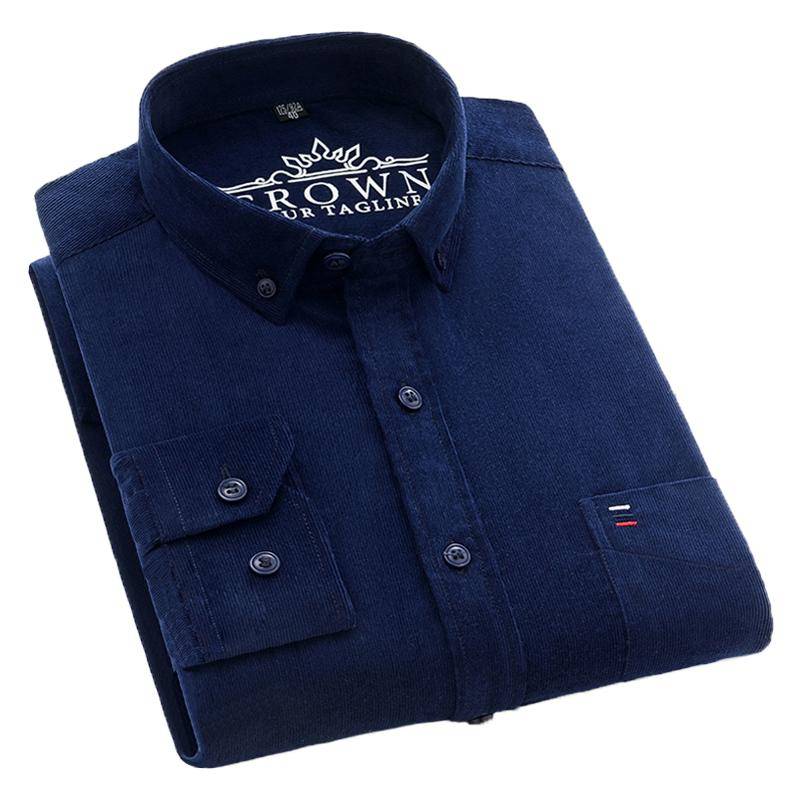 Herbst und Winter Baumwoll-Männer-Cord-Langarm-Freizeithemd 3XL Herbst und Winter Baumwoll-Männer-Cord-Langarm-Freizeithemd 3XL von Joom DACH