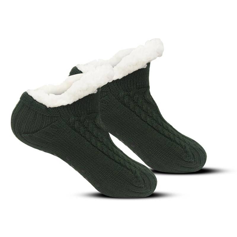 Herbst und Winter Bodensocken Home Warm Damen Herren Socken Schneesocken Schlafteppichsocken Hausschuhe Socken Herren Rutschfeste Yogasocken 43-46 grün von Joom DACH