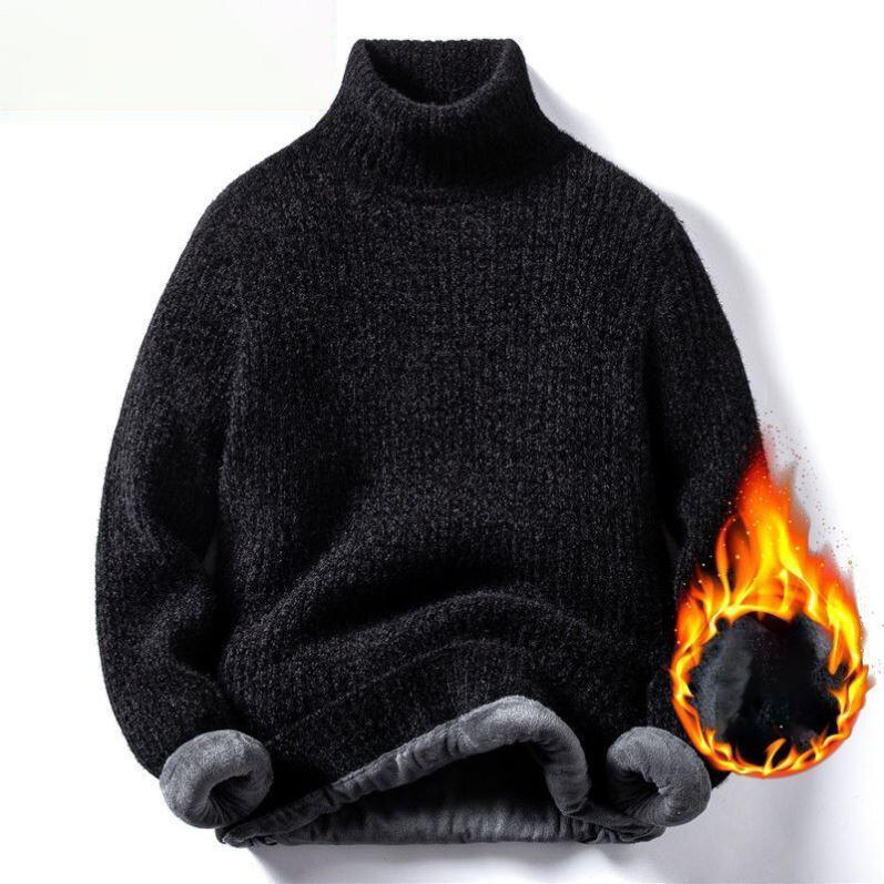 Herbst und Winter Herren Casual Solid Color Fleece Verdicken Rollkragenpullover XL schwarz Herbst und Winter Herren Casual Solid Color Fleece Verdicken Rollkragenpullover XL schwarz von Joom DACH