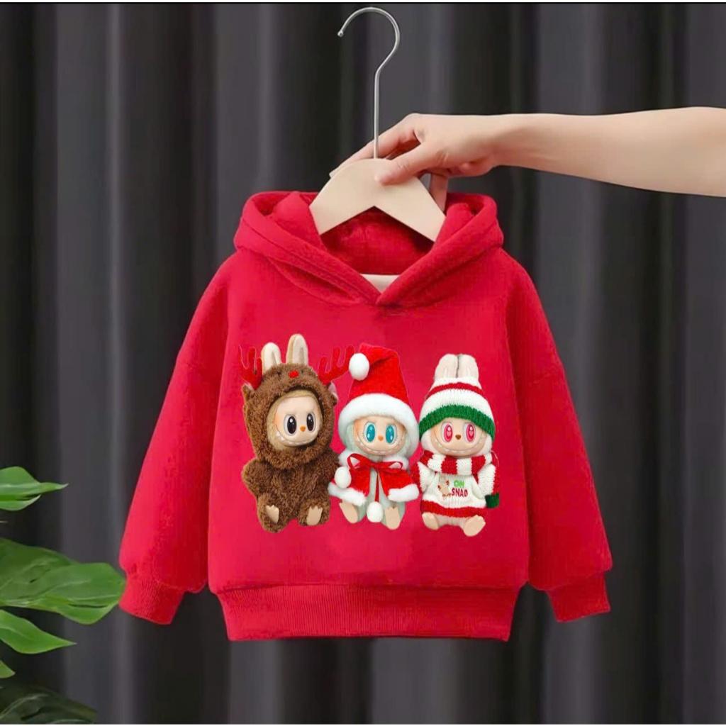 Herbst- und Winter-Hoodie-Sweatshirt für Jungen und Mädchen mit LABUBU-Musterdruck 100 von Joom DACH