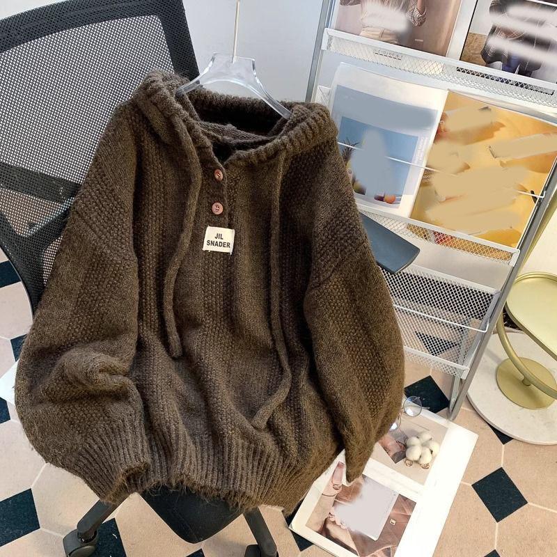 Herbst und Winter Kapuzenpullover Damen Langarm Warme Knöpfe Lockerer Pullover Solides Sweatshirt M Herbst und Winter Kapuzenpullover Damen Langarm Warme Knöpfe Lockerer Pullover Solides Sweatshirt M von Joom DACH