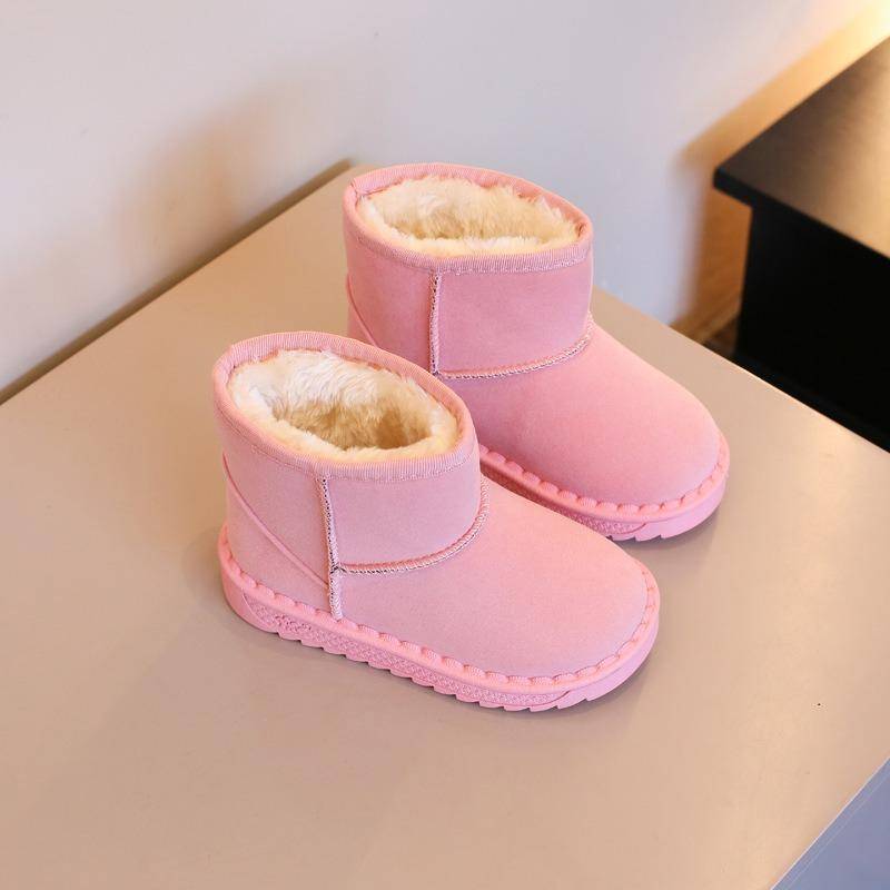 Herbst und Winter Kinderschuhe, Babyschuhe, Kinderstiefel, Jungen und Mädchen Stiefel 34 rosa von Joom DACH