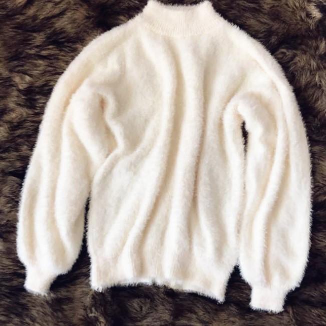 Herbst und Winter Koreanischen Stil Laterne Ärmel Imitation Nerz Samt Halbhoher Kragen Lose Einfarbig Pullover Pullover Pullover Frauen One size beige Herbst und Winter Koreanischen Stil Laterne Ärmel Imitation Nerz Samt Halbhoher Kragen Lose Einfarbig Pullover Pullover Pullover Frauen One size beige von Joom DACH