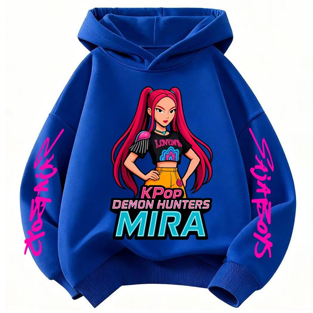 Herbst und Winter Kpop Dämonenjäger Kinder Kapuzensweatshirt Niedliches Kpop Dämonenjäger Tiger Top Harajuku Jungen und Mädchen 110cm von Joom DACH