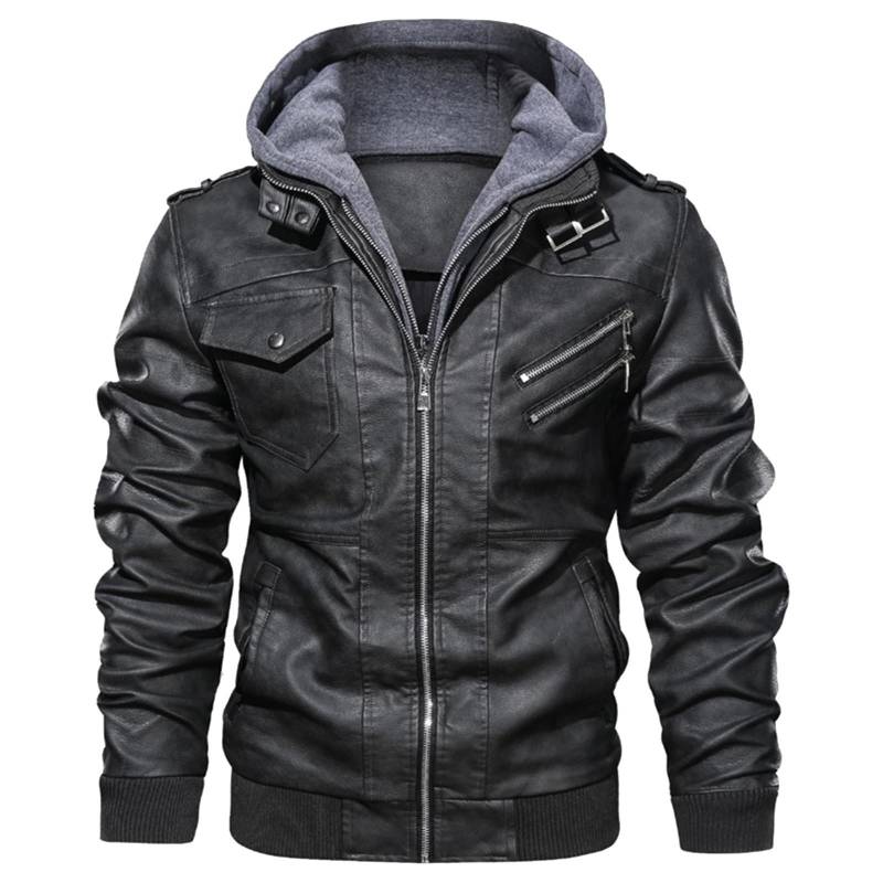 Herbst und Winter Lederjacke Herren Trend lose Herrenjacke XXL graue Herbst und Winter Lederjacke Herren Trend lose Herrenjacke XXL graue von Joom DACH