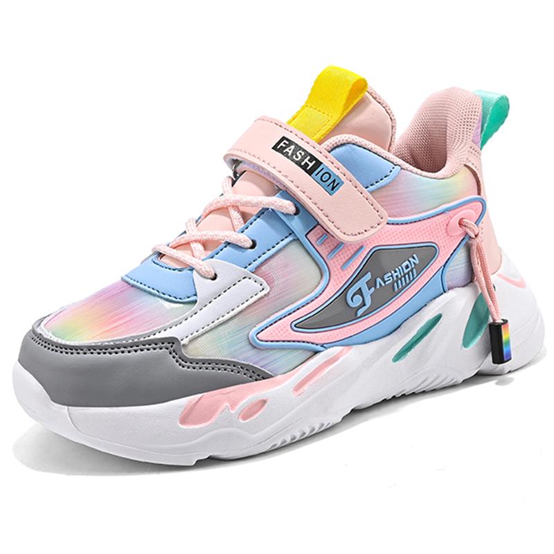 Herbst und Winter Mädchen Leder wasserdicht Klettverschluss Ultraleicht EVA Kinder Sportschuhe 38 rosa von Joom DACH