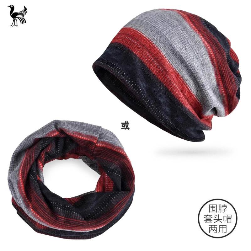 Herbst und Winter Männer und Frauen gestreiften Glatze Outdoor Skifahren Radfahren Anti-Ohr-Schutz Schal Kopf Hut One Size/Elastic von Joom DACH