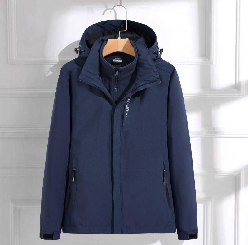 Herbst und Winter Neu Einfarbig Stormtrooper Herren- und Damen Drei-in-Eins Stormtrooper Fleece Warm Abnehmbare Jacke L von Joom DACH