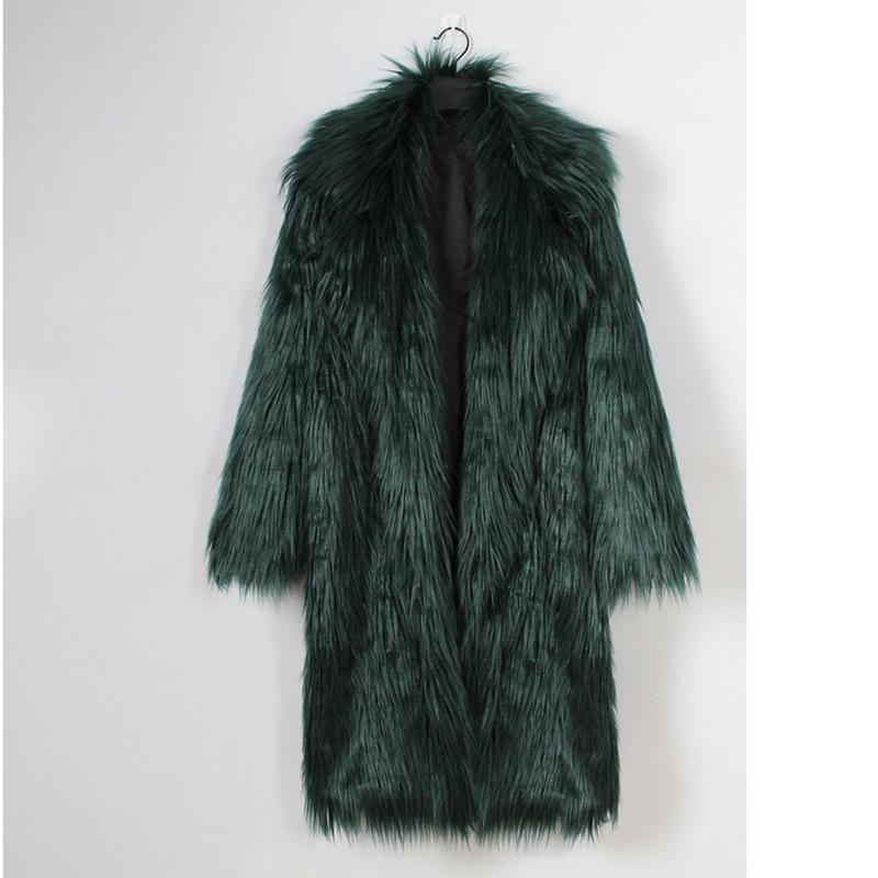 Herbst und Winter Neue Damen Pelzmantel Nachahmung Fuchspelz Langer Mantel Große Mode Windjacke Warm L von Joom DACH