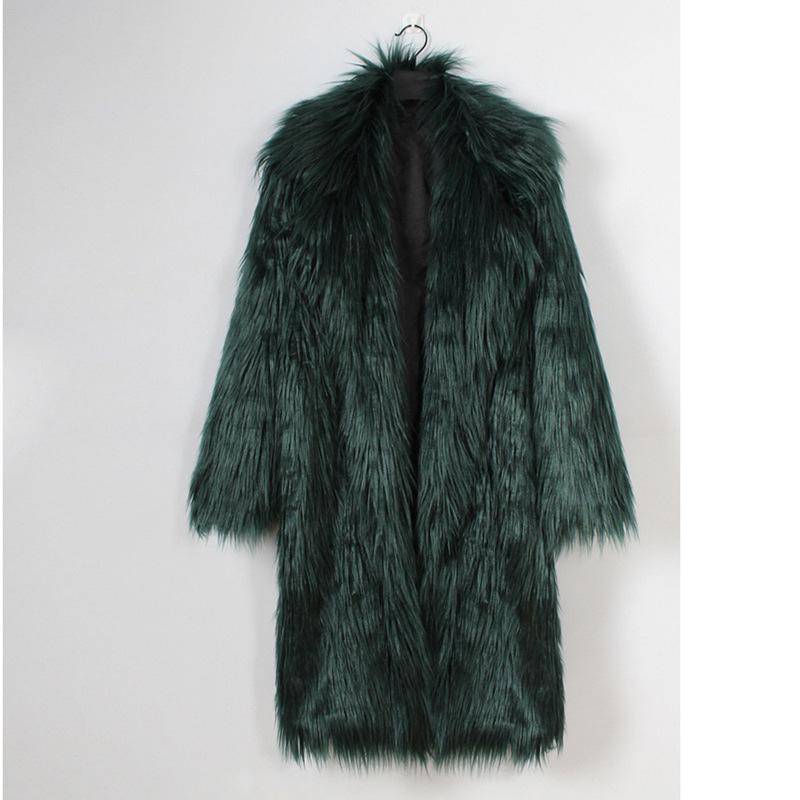 Herbst und Winter Neue Damen Pelzmantel Nachahmung Fuchspelz Langer Mantel Große Mode Windjacke Warm L von Joom DACH