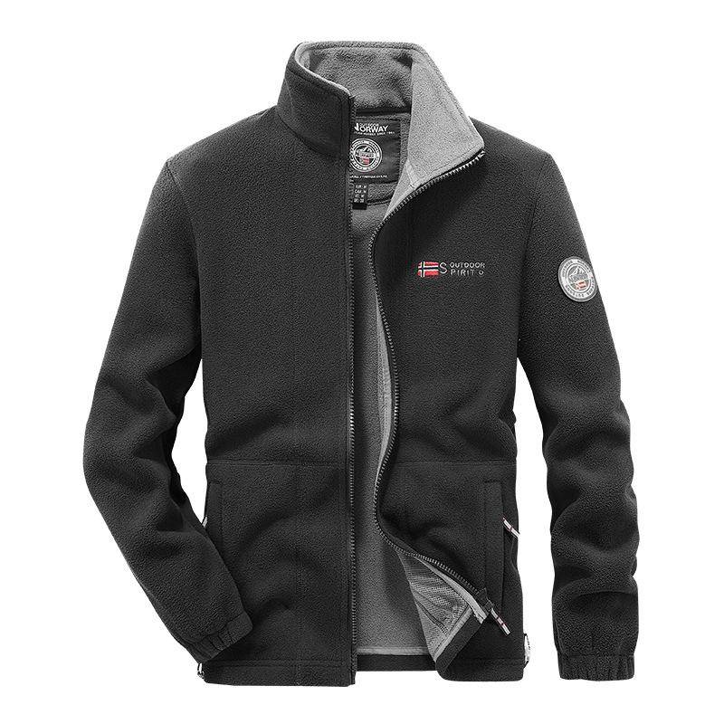 Herbst und Winter Neue Herren Fleecejacke Fleece Strickjacke Pullover Lässig 2XL von Joom DACH