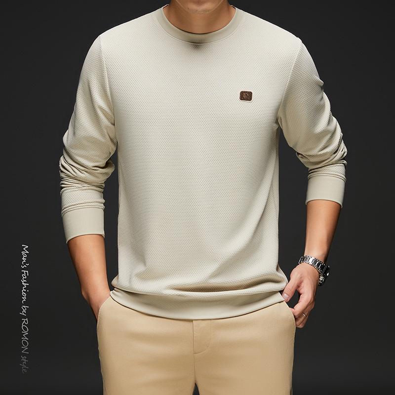 Herbst und Winter Neue Herrenstrickwaren Rundhals All-Match-Pullover Warme lange Unterhosen für Herren Oberteil Unterhemd für Herren L von Joom DACH