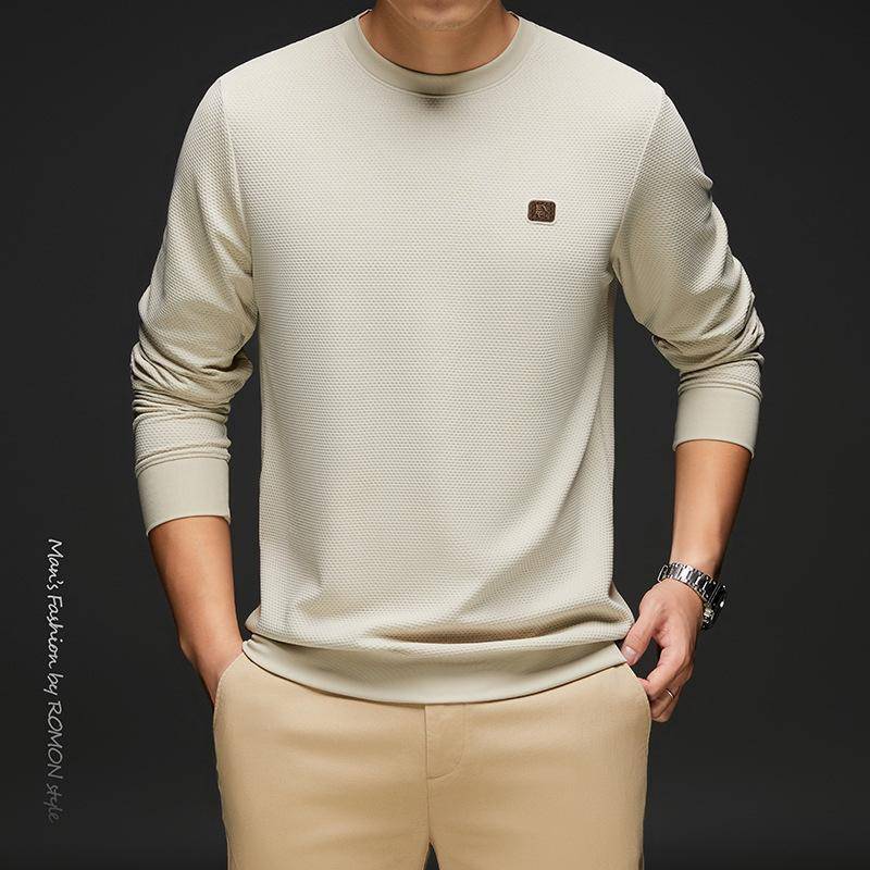 Herbst und Winter Neue Herrenstrickwaren Rundhals All-Match-Pullover Warme lange Unterhosen für Herren Oberteil Unterhemd für Herren L von Joom DACH