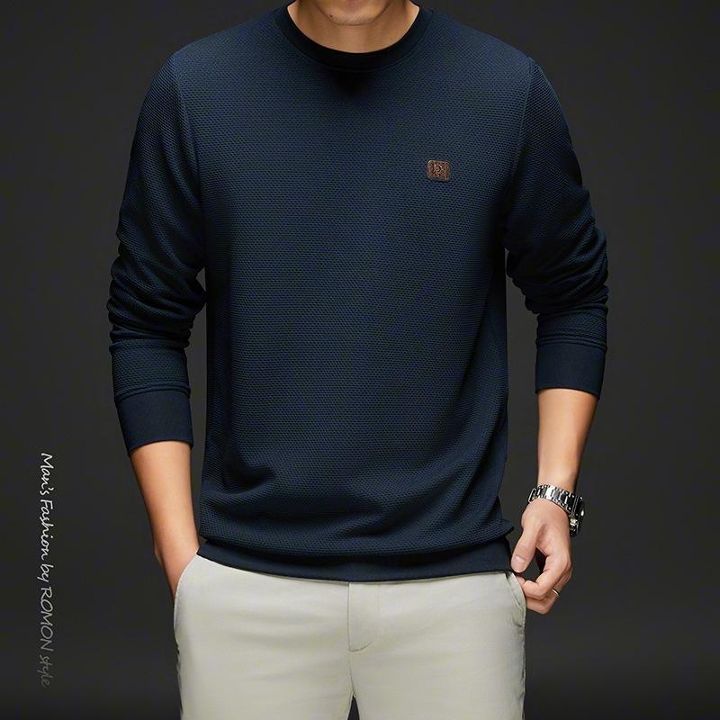 Herbst und Winter Neue Herrenstrickwaren Rundhals All-Match-Pullover Warme lange Unterhosen für Herren Oberteil Unterhemd für Herren XL von Joom DACH