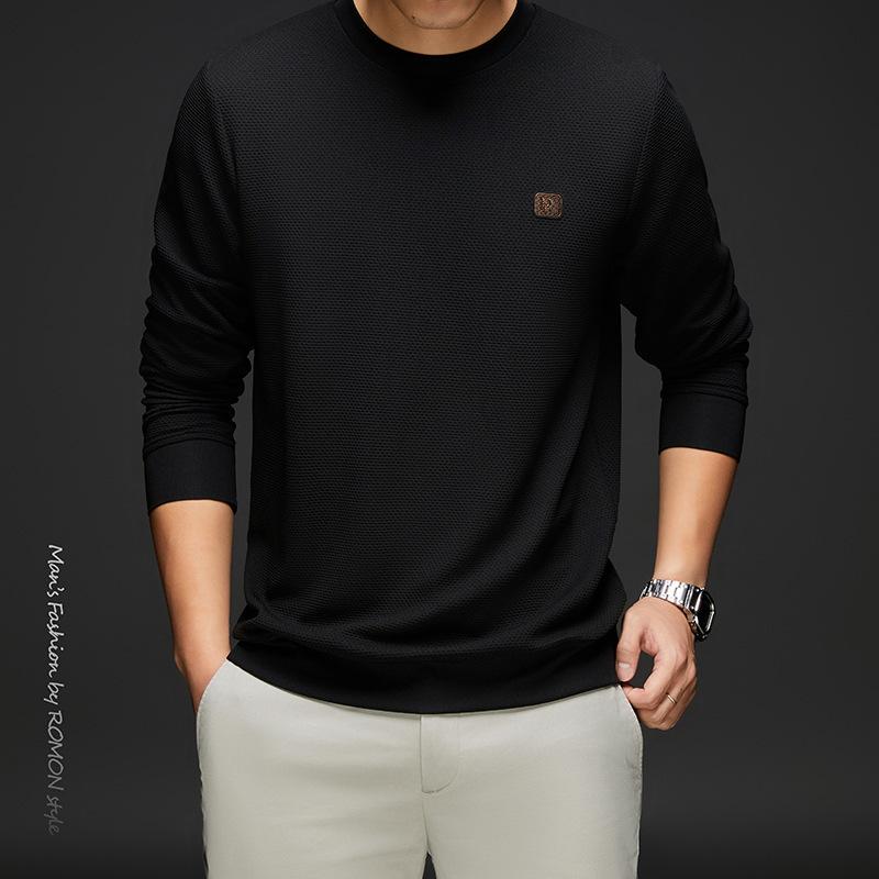 Herbst und Winter Neue Herrenstrickwaren Rundhals All-Match-Pullover Warme lange Unterhosen für Herren Oberteil Unterhemd für Herren XL von Joom DACH