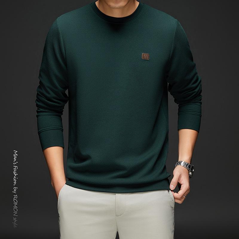 Herbst und Winter Neue Herrenstrickwaren Rundhals All-Match-Pullover Warme lange Unterhosen für Herren Oberteil Unterhemd für Herren XXL von Joom DACH