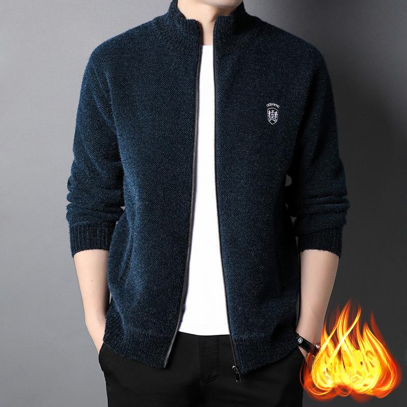 Herbst und Winter Neue Reißverschlusspullover für Männer, Jugendmode, warme Pullover, trendige Strickjacken für Männer 3XL von Joom DACH