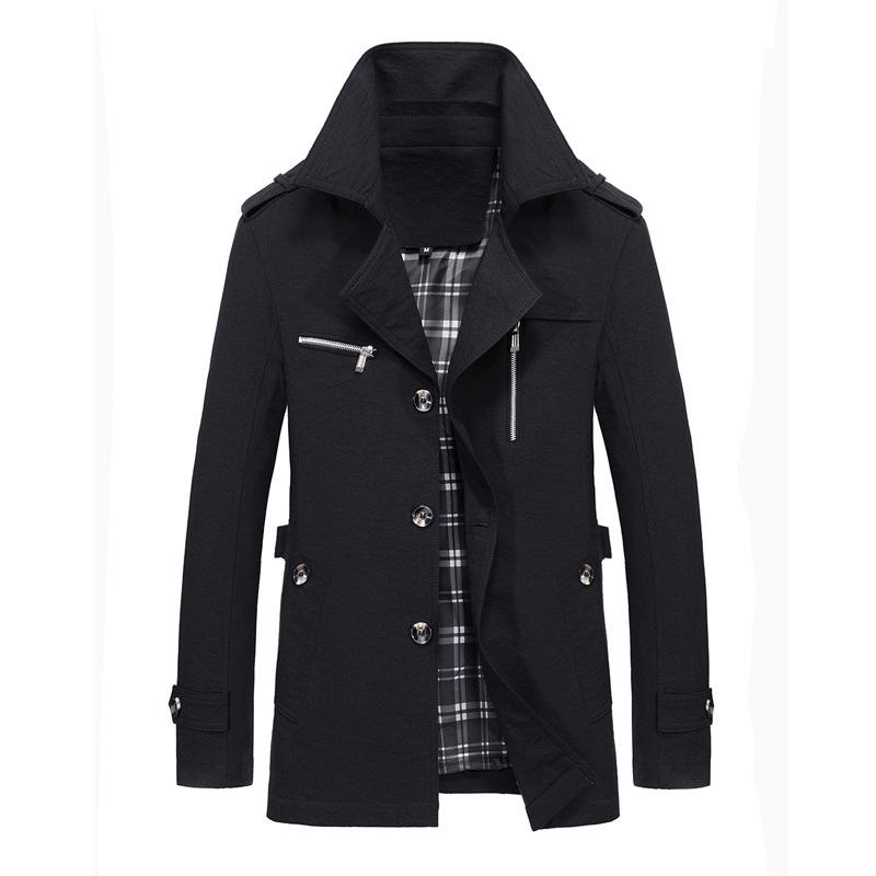 Herbst und Winter Neue Trenchcoat Herren Mittel und Lang Casual Herren Top Herbst Lose Mantel XL von Joom DACH