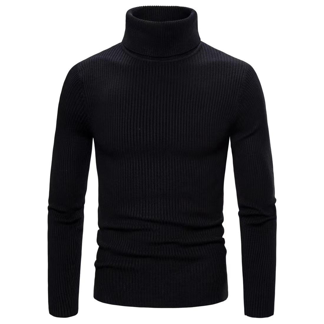 Herbst und Winter Neue männer Rollkragenpullover Männliche Koreanische Version Casual Alle-spiel Gestrickt Bodenbildung Shirt L schwarz von Joom DACH