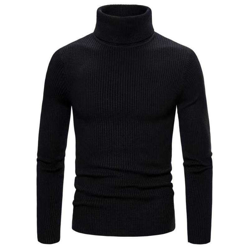 Herbst und Winter Neue männer Rollkragenpullover Männliche Koreanische Version Casual Alle-spiel Gestrickt Bodenbildung Shirt L schwarz von Joom DACH