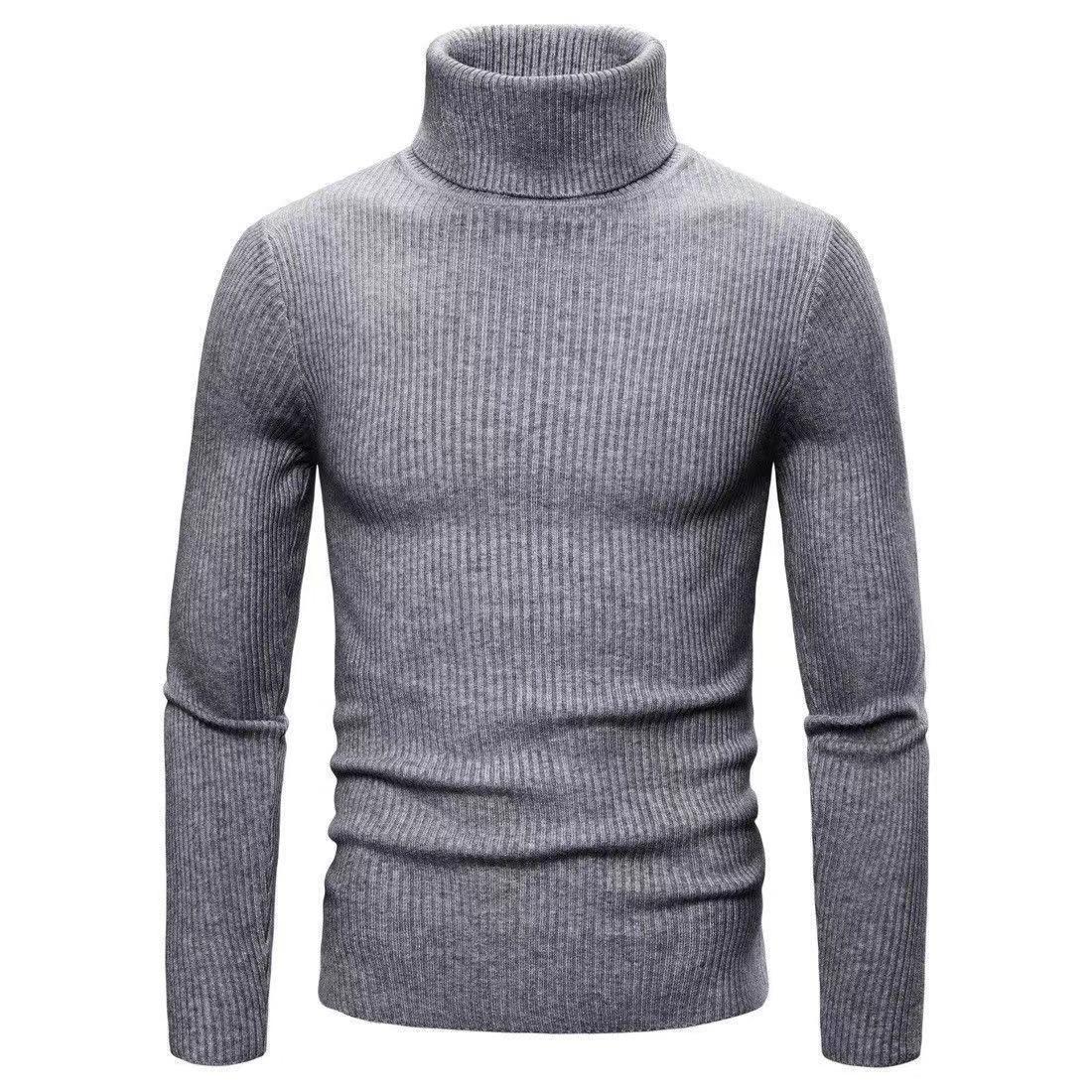Herbst und Winter Neue männer Rollkragenpullover Männliche Koreanische Version Casual Alle-spiel Gestrickt Bodenbildung Shirt XL dunkelgraue von Joom DACH
