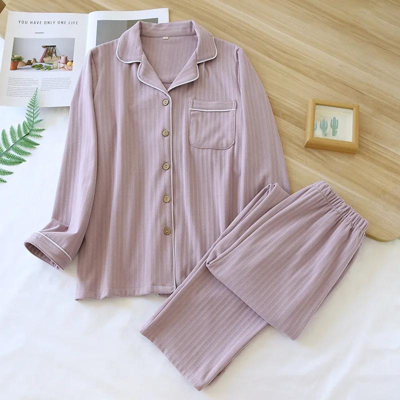 Herbst und Winter Neuer Paar-Pyjama-Set, Herren- und Damen-Langarmhosen Zweiteiliges Set, Warme und Dicke Hauskleidung XL von Joom DACH