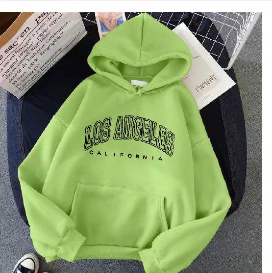 Herbst und Winter Pullover Damen Plüsch Kapuzenpullover Lose Druck Großer dünner Samtmantel Ins Modische Frauen XXXL hellgrüne Herbst und Winter Pullover Damen Plüsch Kapuzenpullover Lose Druck Großer dünner Samtmantel Ins Modische Frauen XXXL hellgrüne von Joom DACH