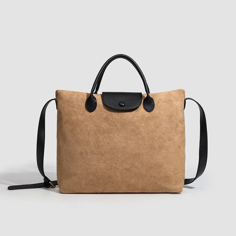 Herbst- und Winter Wildleder Matt Tragetasche für Damen High-End Lässig Tragbar Pendeln Ein-Schulter Umhänge Aktentasche von Joom DACH