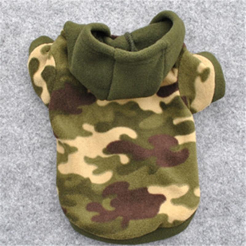 Herbst- und Winterfleece, mit Kapuze, Hunde-Camouflage-Thermo-Sweater-Fleece XS von Joom DACH