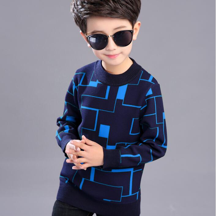 Herbst- und Winterpullover mit Rundhalsausschnitt und samtverdickter Innenseite, warmer Pullover für Kinder 160 von Joom DACH