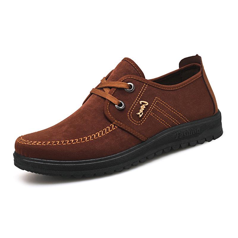 Herren 2023 Neue hochwertige Wildlederschuhe Freizeitschuhe Mode Loafer 44 dunkelbraune von Joom DACH