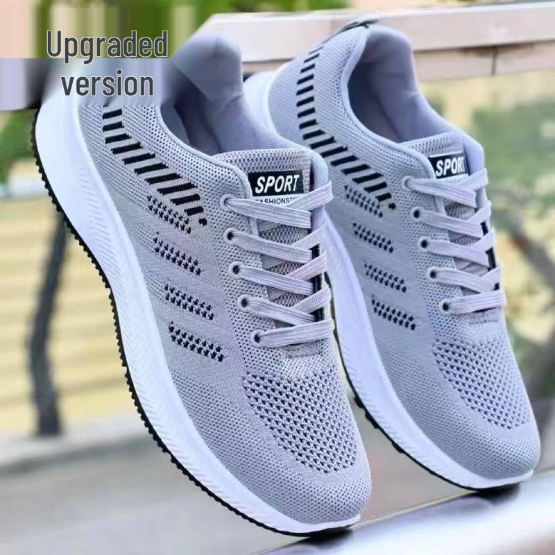 Herren 2025 Atmungsaktive Rutschfeste Mesh-Sneaker - Bequeme Deodorant-Laufschuhe für Frühling, Sommer, Herbst Freizeitkleidung 42 von Joom DACH