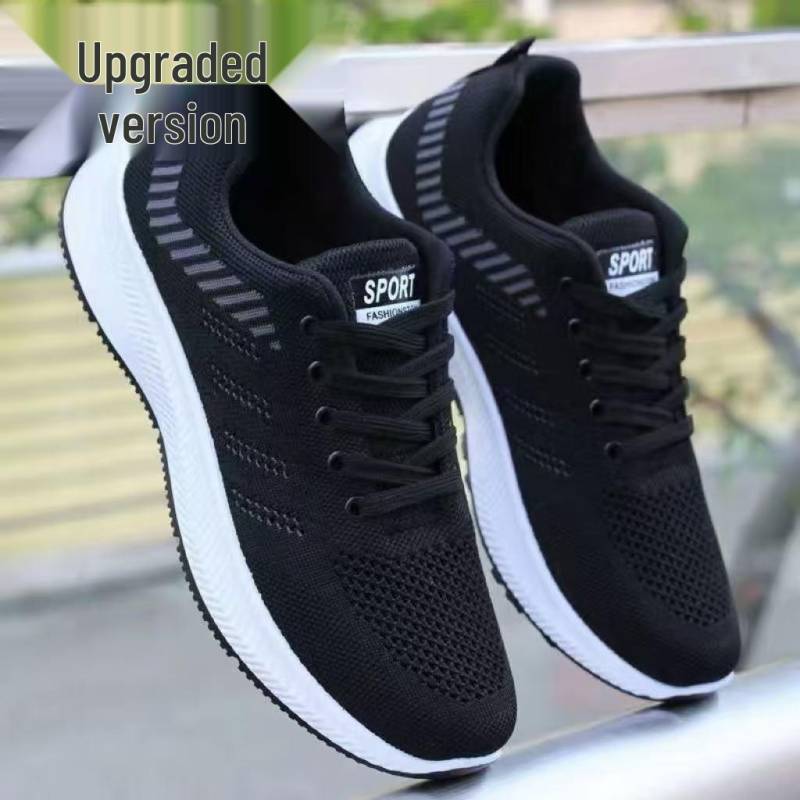 Herren 2025 Atmungsaktive Rutschfeste Mesh-Sneaker - Bequeme Deodorant-Laufschuhe für Frühling, Sommer, Herbst Freizeitkleidung 43 von Joom DACH