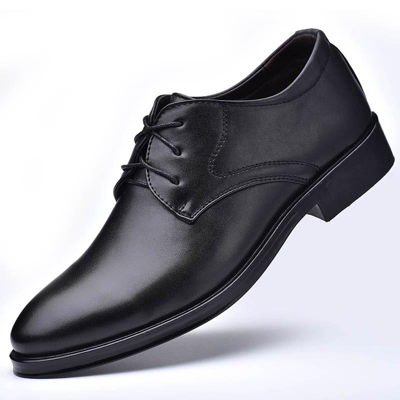Herren Anzugschuhe Formell für Herren Freizeitschuh Leder Gesellschaft Hochzeit Designer Spitzschuh Schwarz Büro Winterschuhe Marke 2024 49 schwarz von Joom DACH