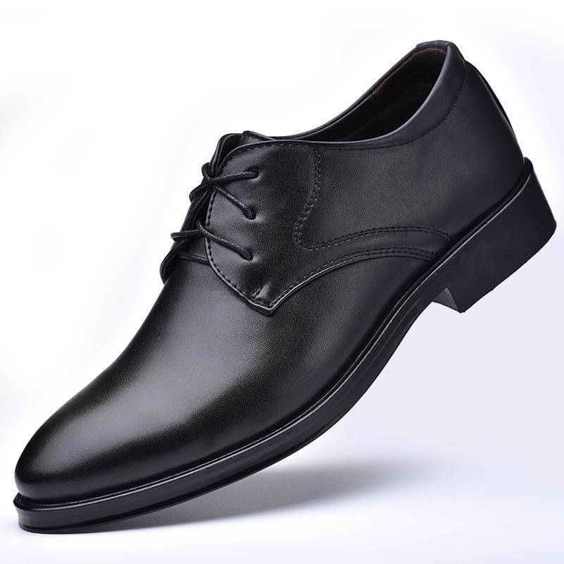 Herren Anzugschuhe Formell für Herren Freizeitschuh Leder Gesellschaft Hochzeit Designer Spitzschuh Schwarz Büro Winterschuhe Marke 2024 49 schwarz von Joom DACH