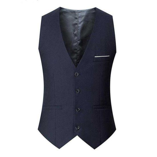 Herren Anzugweste V-Ausschnitt Ärmellos Einreihig Slim Fit Business Weste Einfarbig Formelle Kleidung Weste XL navy blau Herren Anzugweste V-Ausschnitt Ärmellos Einreihig Slim Fit Business Weste Einfarbig Formelle Kleidung Weste XL navy blau von Joom DACH