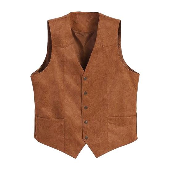 Herren Anzugweste V-Ausschnitt Ärmellos Einreihig Slim Fit Weste mit Taschen Einfarbig Formelle Business Weste Mantel M hellbraune Herren Anzugweste V-Ausschnitt Ärmellos Einreihig Slim Fit Weste mit Taschen Einfarbig Formelle Business Weste Mantel M hellbraune von Joom DACH