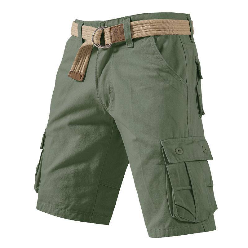 Herren-Arbeitshose, lässige Shorts mit Taschen, knielange Sommer-Sportshorts für Herren 2XL grün von Joom DACH