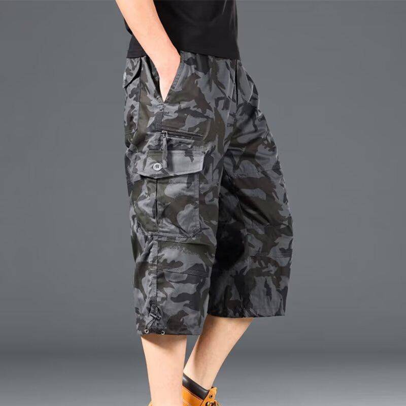 Herren-Arbeitshose, lässige Shorts mit Taschen, knielange Sommer-Sportshorts für Herren M bunt von Joom DACH