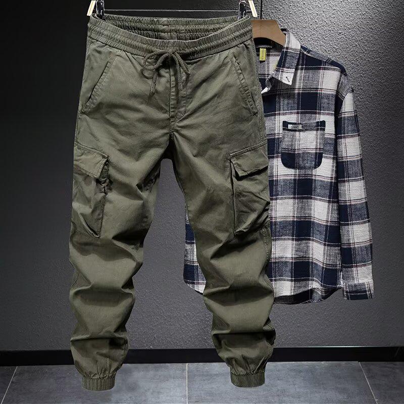 Herren Armygrüne Arbeitskleidungshose: Trendige, locker sitzende, strapazierfähige, Latzhose mit mehreren Taschen, Bündchen und für Herbst/Winter. 5XL von Joom DACH