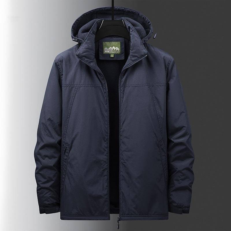Herren Assault Wasserdichte Jacke Werkzeugjacke Lässige Winddichte Freizeitjacke Herren Baumwolljacke 2XL blau von Joom DACH