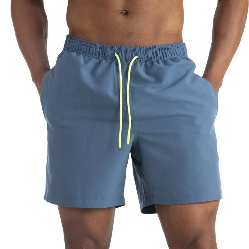 Herren-Badehose, schnell trocknende Strandshorts mit Reißverschlusstaschen und Netzstoff XXXXL von Joom DACH