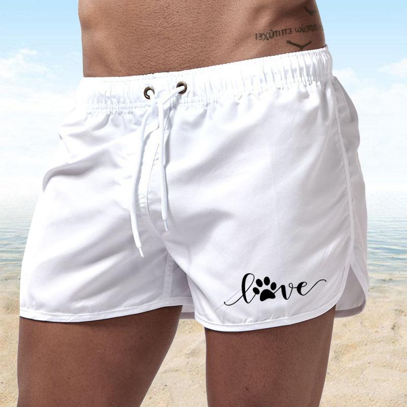 Herren-Bademode, kurze, schnell trocknende Strand-Shorts, sexy Badeanzug, Sommer-Badehose zum Baden, Freizeithose, Sunga, Surfen, Volleyball M(165-170) 50-60KG von Joom DACH