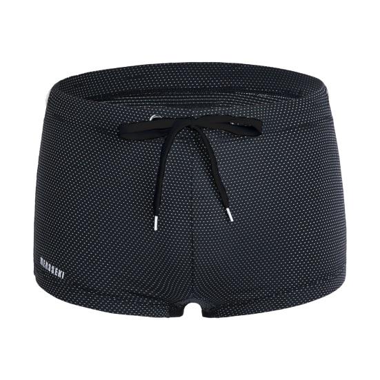 Herren Badeshorts Low Rise Einfarbig Strand Enge Badehose mit Taillenband Badeanzug XL schwarz von Joom DACH