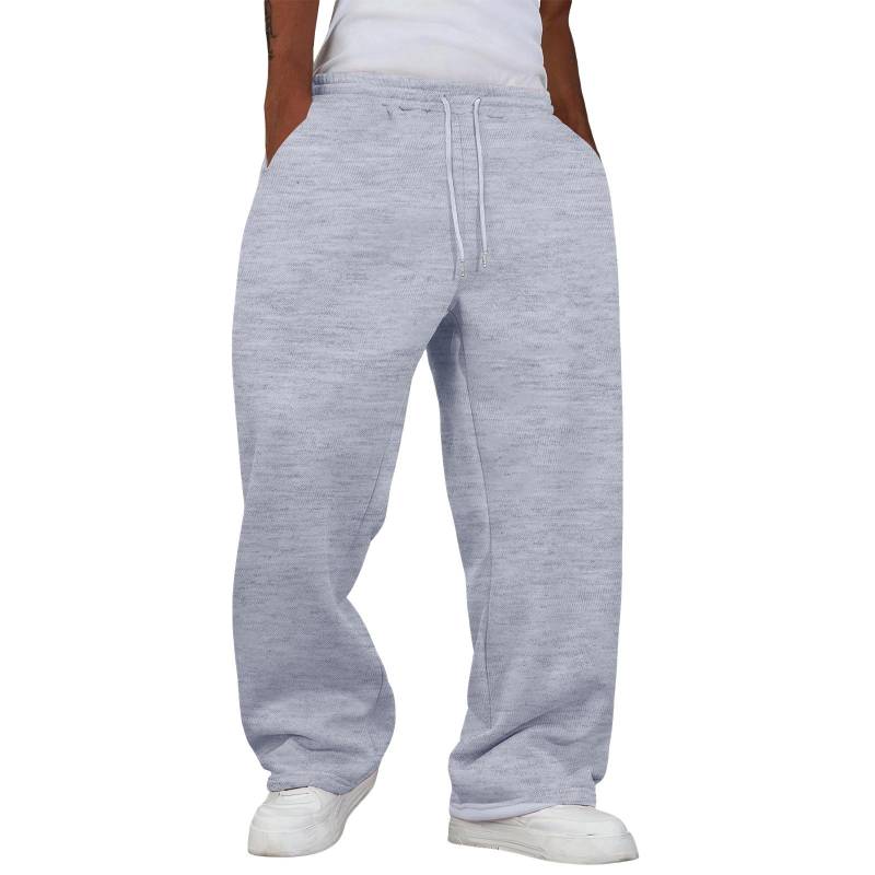 Herren Baggy Sweatpants Fleece Freizeithose Elastischer Bund Sportliche Trainings-Jogginghose Herbst Winter M von Joom DACH