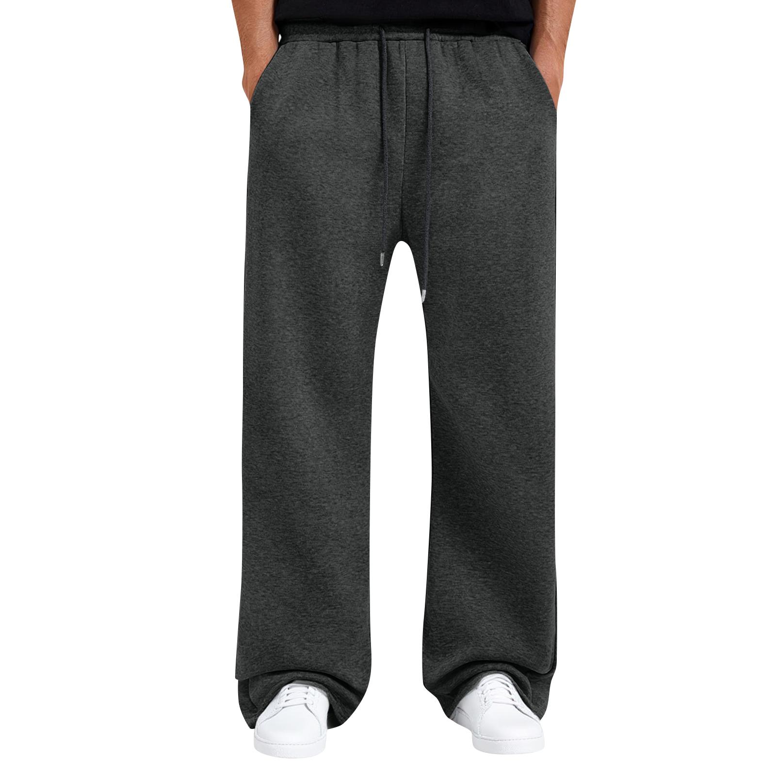 Herren Baggy Sweatpants Weitbeinige Jogginghose mit Taschen S von Joom DACH
