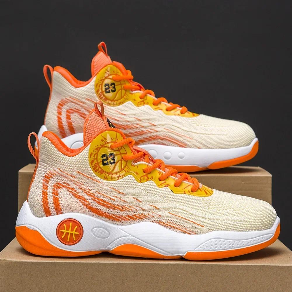 Herren-Basketballschuhe, neue Vier-Jahreszeiten-Mode, dicke Sohle, rutschfest, sportlich, leicht, Fußballschuhe, Laufschuhe, Freizeitschuhe 44 von Joom DACH