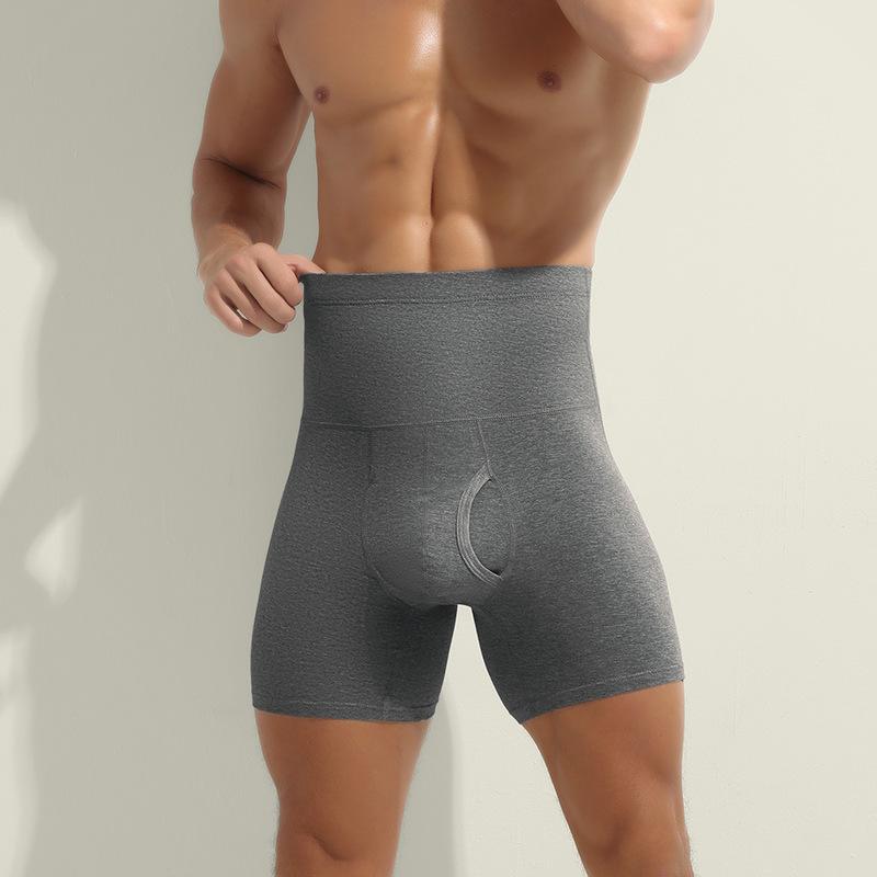 Herren Baumwoll-Boxershorts mit hohem Bund, Anti-Reibung und Wärme für Sport, Übergröße. 3XL dunkelgraue Herren Baumwoll-Boxershorts mit hohem Bund, Anti-Reibung und Wärme für Sport, Übergröße. 3XL dunkelgraue von Joom DACH