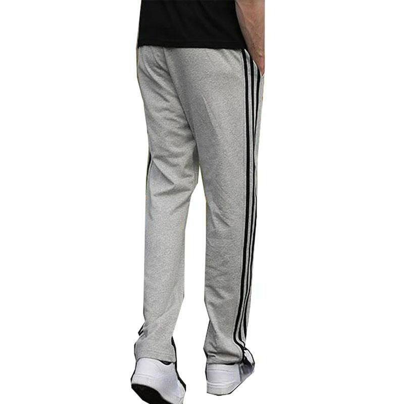 Herren-Baumwoll-Sporthose, vier Jahreszeiten, locker, große Größe, gerade laufend, mikroelastische Jogginghose, atmungsaktive Herrenhose 3XL grau von Joom DACH