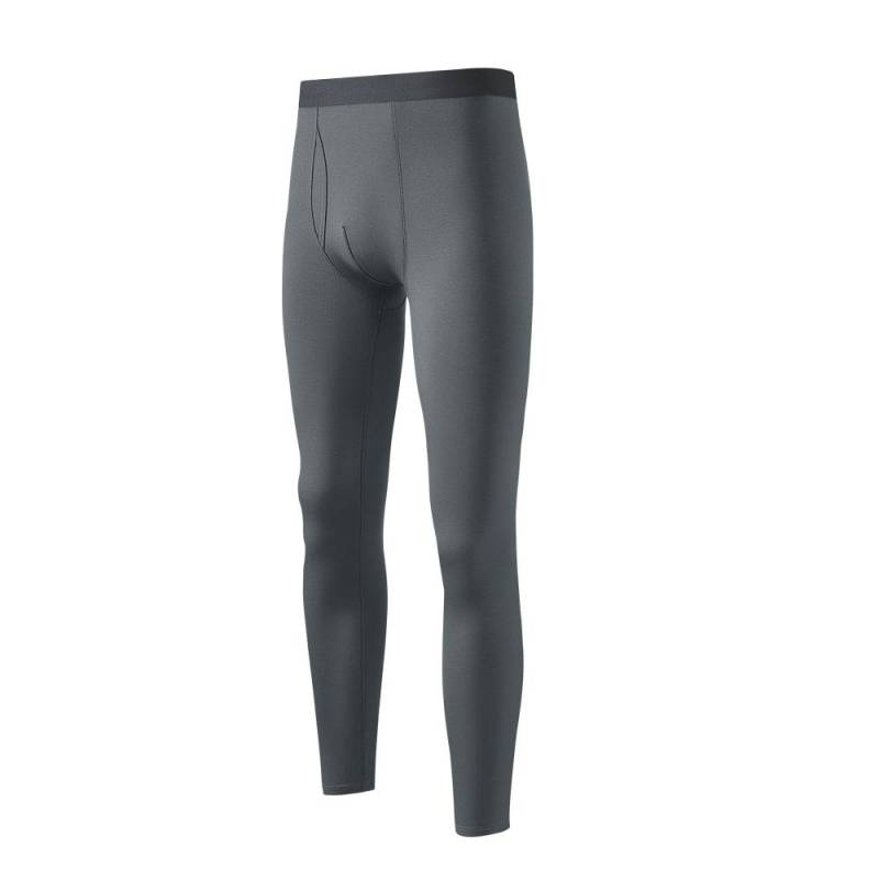 Herren Baumwolle Hochwertige Thermo-Kleidung Unterwäsche Unterhosen Pyjamahose Für Männer Elastische Taille Hose Herbst Winter Kleidung 2XL dunkelgrau von Joom DACH